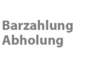 Barzahlung bei Abholung